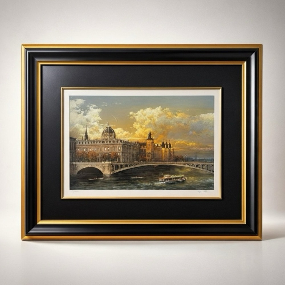 Alexander Chen The Siene Serigraph Signed and Numbered 30x24